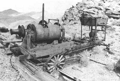 winch drum and engine