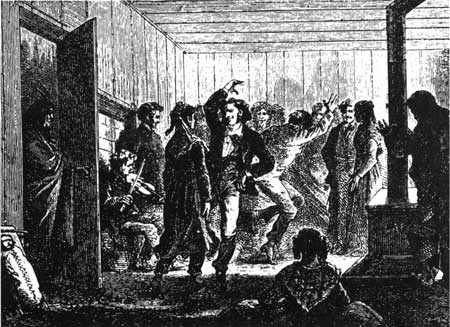 sketch of dancers