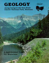 book cover of Geology along Going-to-the-Sun Road Glacier National Park, Montana