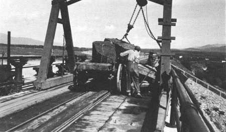 constructing dam