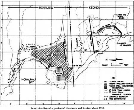 map of Honaunau area