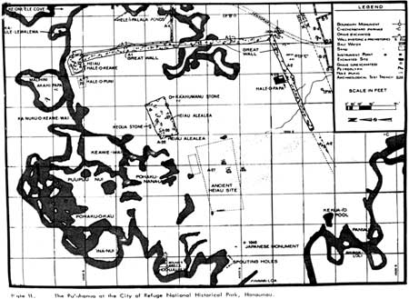map of Pu'uhonua o Honaunau