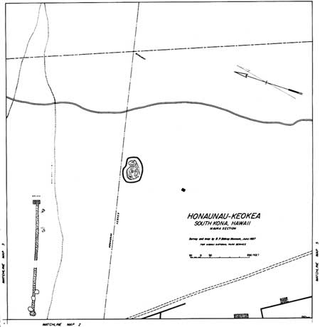 map of Honaunau-Keokea