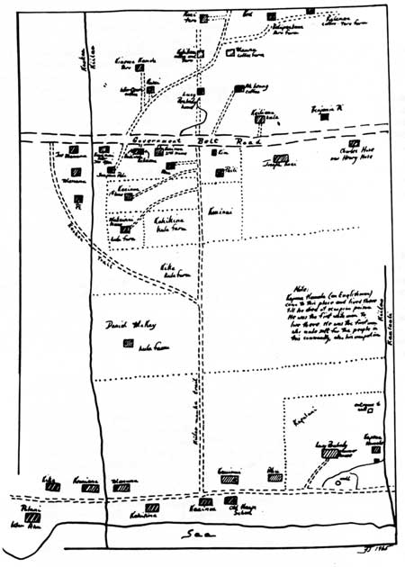 map of Ki'ilae ahupua'a