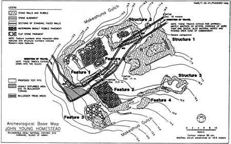 base map of John Young homestead