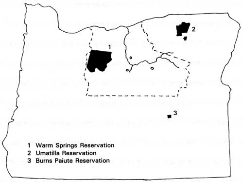 Indian reservations in the vicinity of the monument