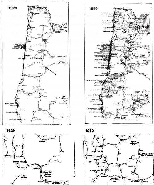 map of Oregon State Parks