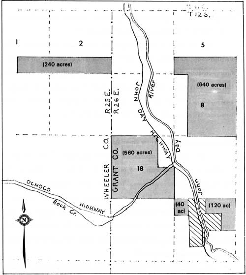 map of Picture Gorge