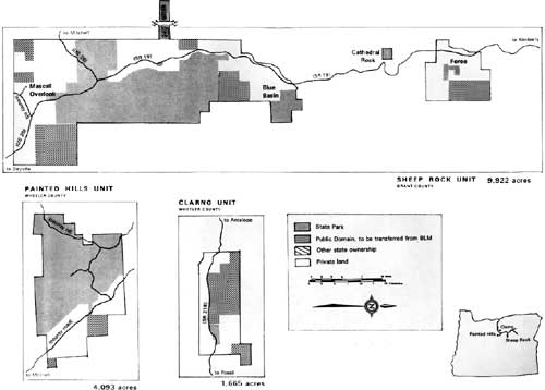 Monument boundaries embraced in the August 1971 master plan draft