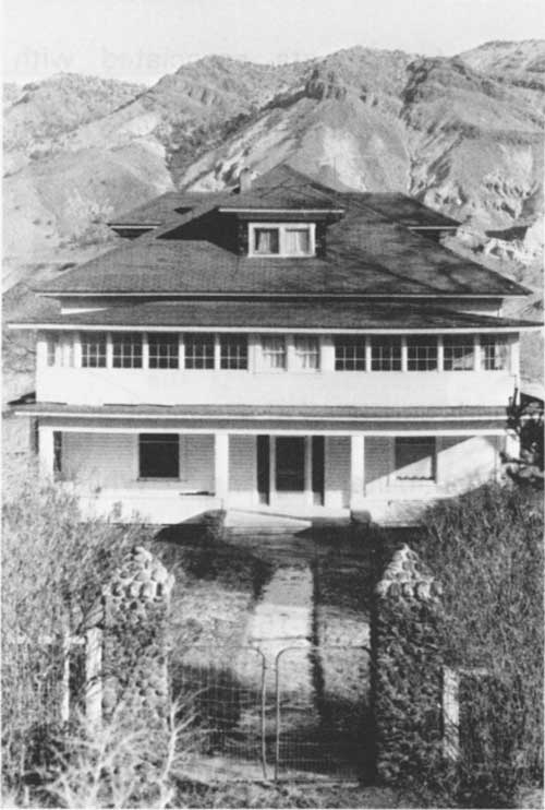 West facade of the main ranch house