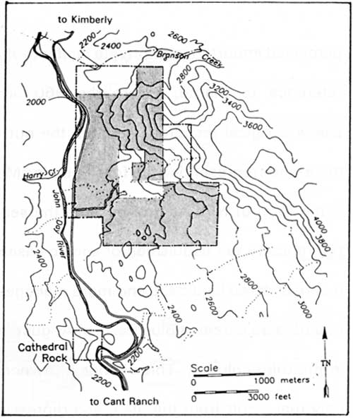 Foree area of the Sheep Rock Unit