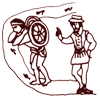 sketch of Spaniards working Natives
