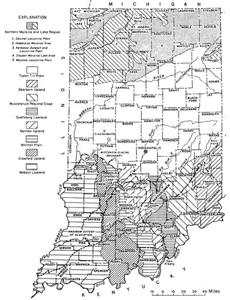 map of Indiana