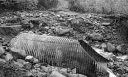 washed out culvert