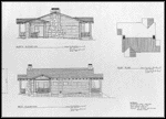 Elevations of Western Cabin, Grand Canyon National Park. Elevations of Western Cabin, Grand Canyon National Park.