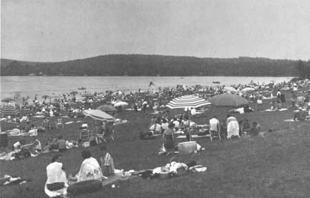 beach goers