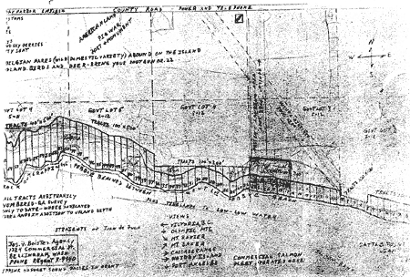 Detail of development residential lots