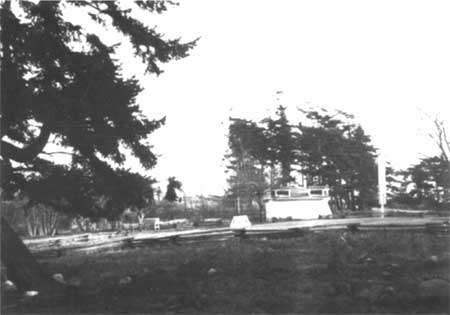 American Camp interpretive shelter