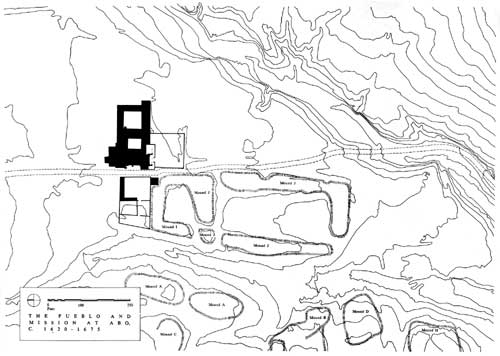 Plan of the pueblo and mission of Ab&oacute;