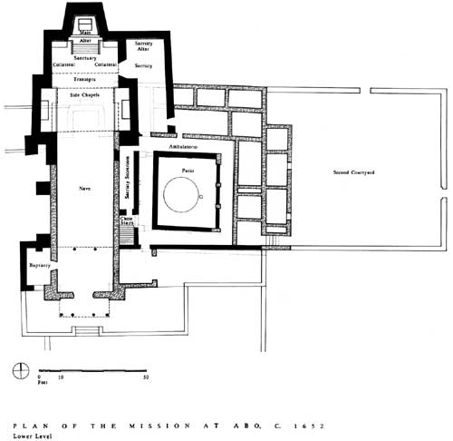 Plan of the mission of Ab&oacute;