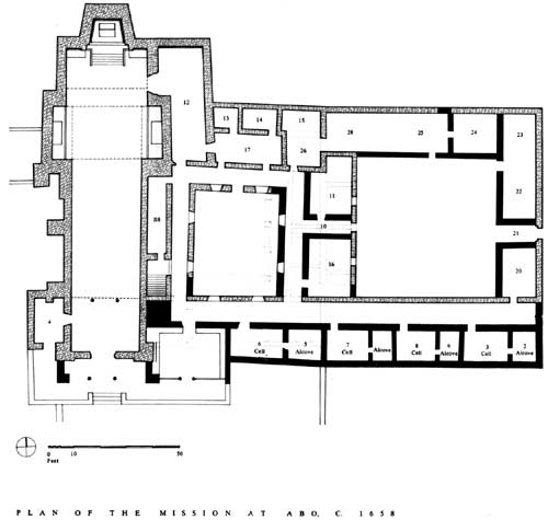 Plan of the second reconstruction of
Ab&oacute;