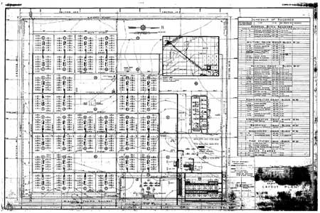 map of Rohwer Relocation Center central area