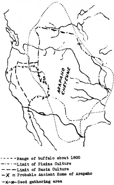 map of Arapaho/Cheyenne territory