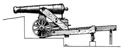 32-pounder on carriage